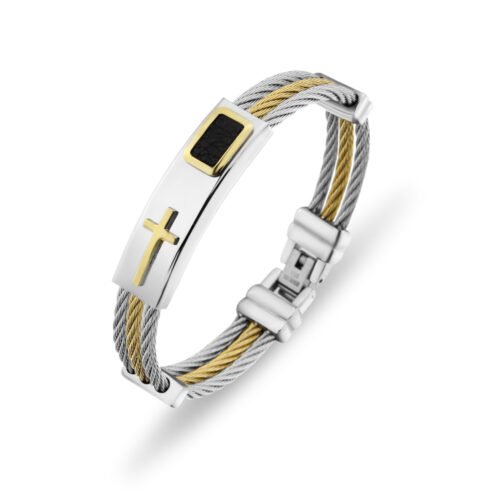 Wire Chain Cross Bracelet