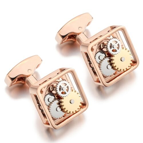 Mechanical Gold Cufflinks