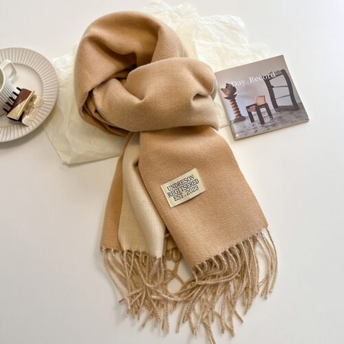 Color Matching Cashmere Scarf