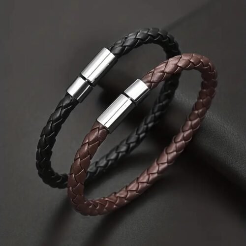 PU Woven Leather Bracelet