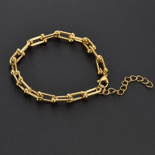 Titanium Steel Horseshoe Bracelet