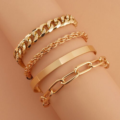 Cuban Bracelet Set
