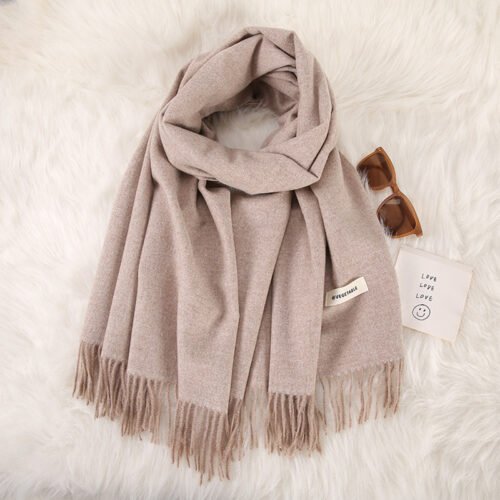 Double-Sided Cashmere Scarf