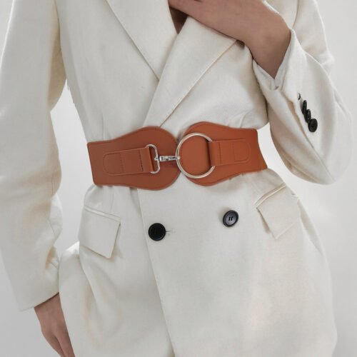 Leather Wide Belt