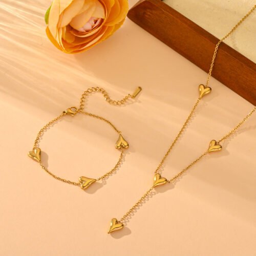 Tassel Necklace & Bracelet Set