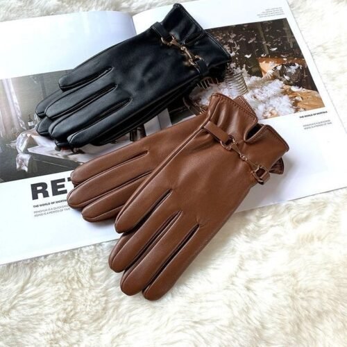 Woman PU Gloves
